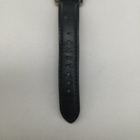 Coach Legacy Sport Chronograph Watch Women 36mm Silver Tone Leather New Battery